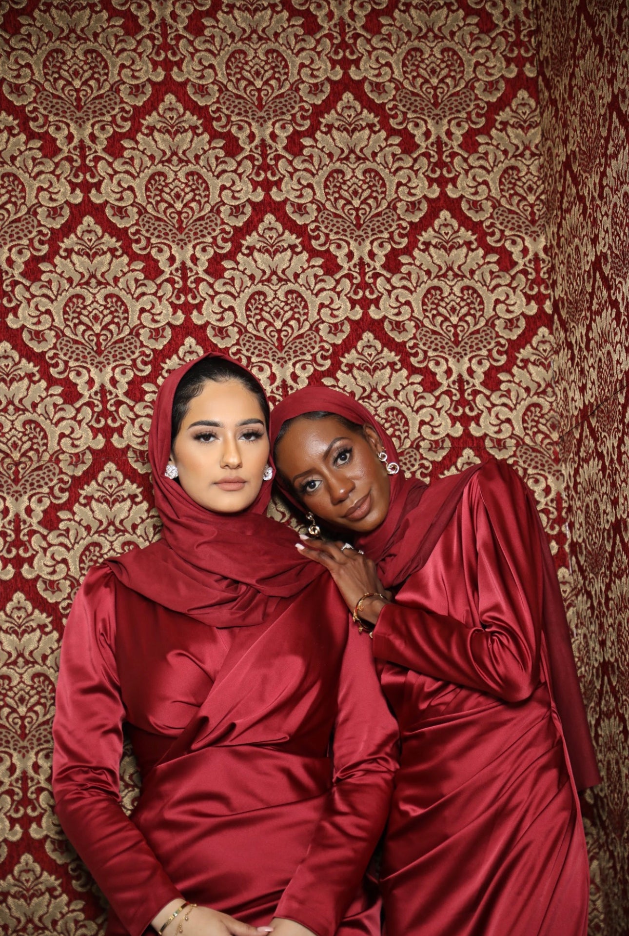 Bridesmaid Dress Hijab Maroon Samra Satin Dress In Burgundy Hijabglamour Bridesmaid Dress Hijab Maroon Samra Satin Dress In Burgundy Hijabglamour