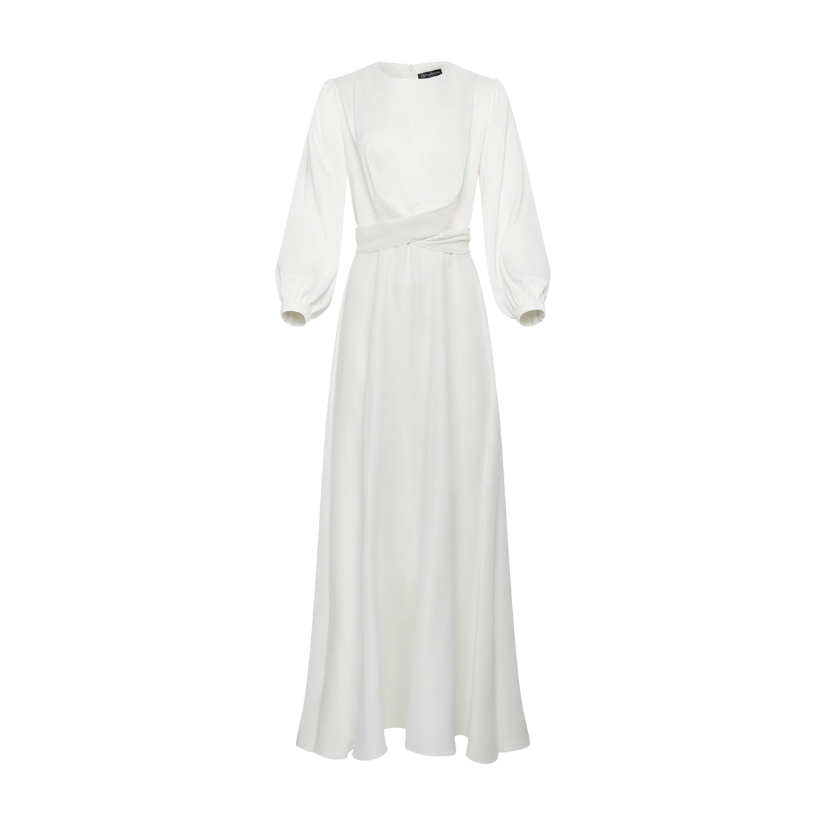 Maysa Satin Dress in White (Limited Edition) – Hijabglamour